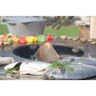 Braciere da Giardino G1 Corten 90 cm - Acciaio al Carbonio Ossidato