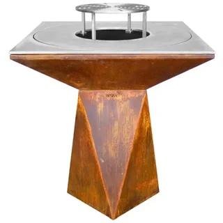 Braciere da Giardino G1 Corten 90 cm - Acciaio al Carbonio Ossidato