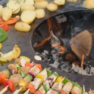 Brasero G1 Corten Ø90 cm - Acero Inoxidable