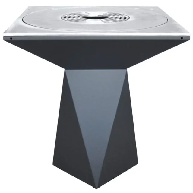 G1 Graphit-Feuerstelle 90 cm aus Edelstahl