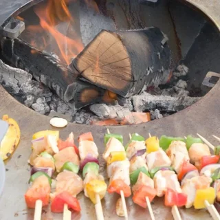 Brasero Exterior G1 Grafito Ø90 cm - Acero al Carbono de Alta Resistencia