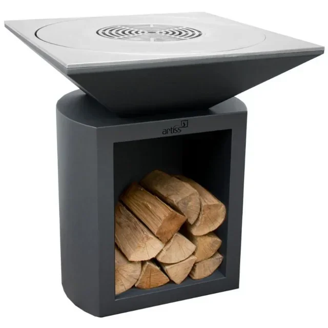 G2 Graphite Outdoor Fire Pit 90 cm - Stainless Steel