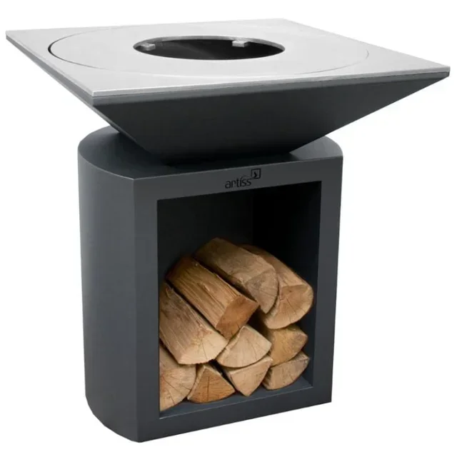 G2 Graphite Outdoor Fire Pit 90 cm - Stainless Steel