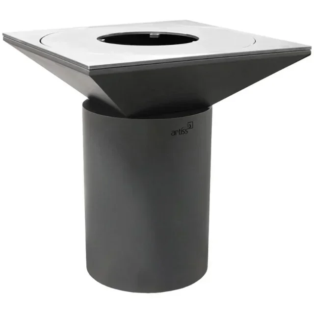 G6 Graphite Fire Pit 90 cm - Stainless Steel