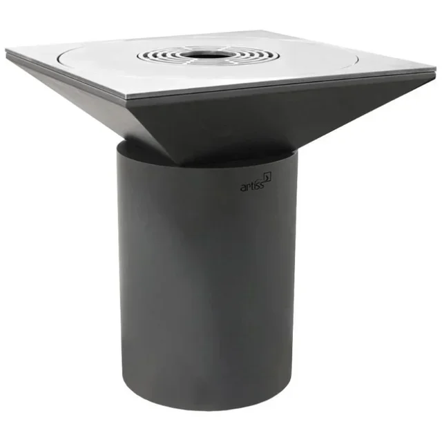 G6 Graphit-Feuerschale 90 cm - Edelstahl