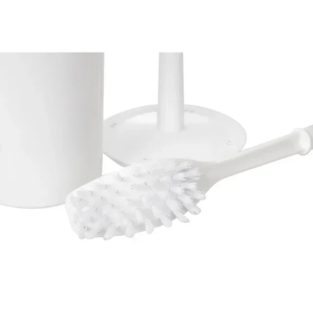 Brosse Toilettes avec Support - Design Blanc Épuré
