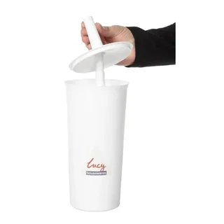 Brosse Toilettes avec Support - Design Blanc Épuré