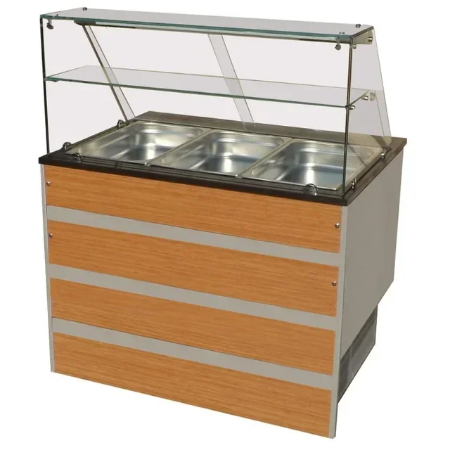 Refrigerated Buffet 3 GN 1/1 Pans - Cold Display Showcase
