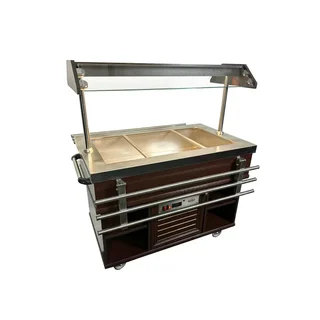 Buffet Refrigerato 3 Bacinelle GN 1/1 - Vetrina di Presentazione Fredda