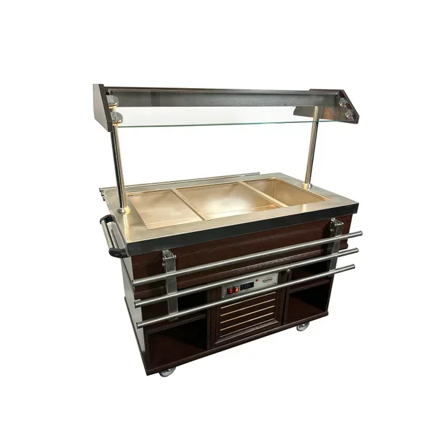 Buffet Refrigerato 3 Bacinelle GN 1/1 - Vetrina di Presentazione Fredda