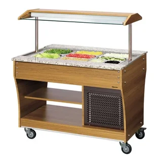 Refrigerated Salad Bar - 3 GN 1/1 Pans
