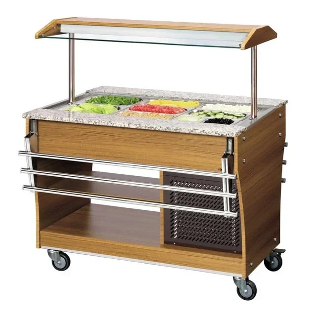 Refrigerated Salad Bar - 3 GN 1/1 Pans