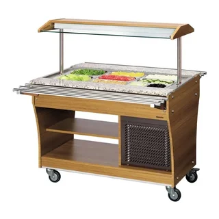 Refrigerated Salad Bar - 3 GN 1/1 Pans