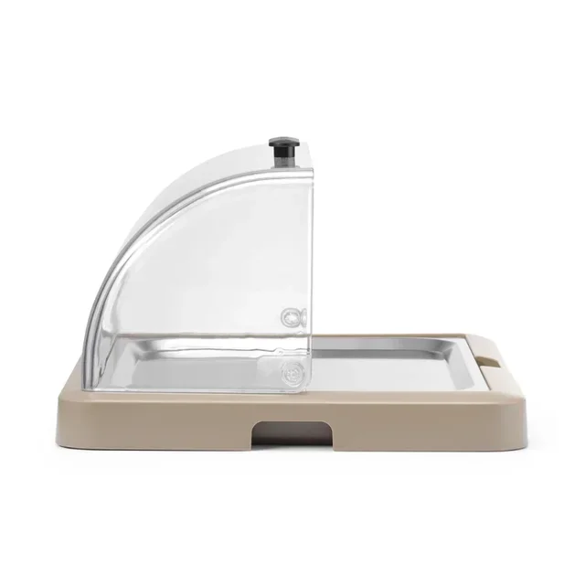 UNIQ Buffet Display Case - Sliding Beige Front