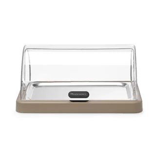 UNIQ Buffet Display Case - Sliding Beige Front