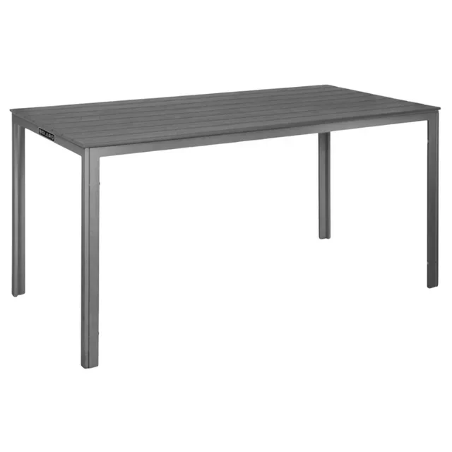 Valletta Slatted Bedside Table 156 cm - Grey Finish