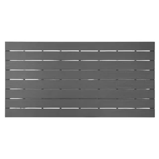 Valletta Latten-Nachttisch 156 cm - Graue Oberfläche