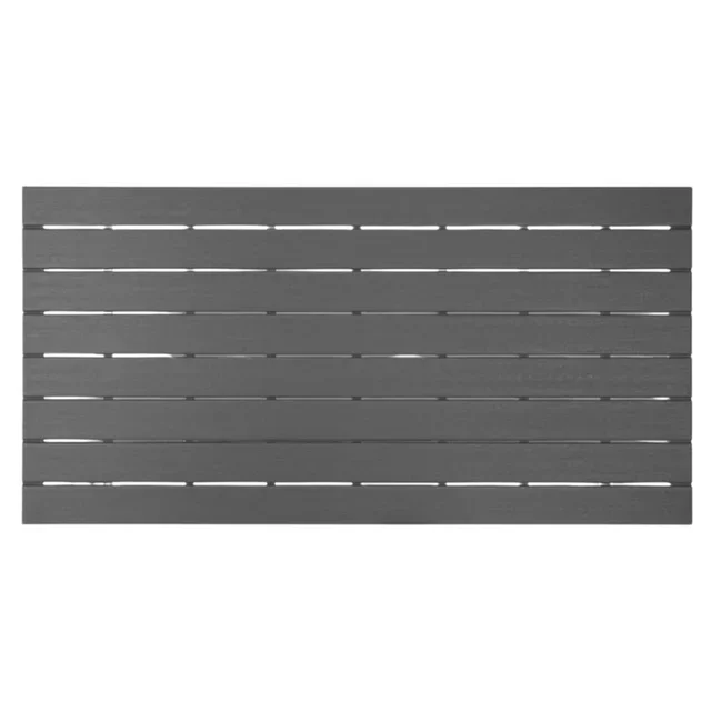 Valletta Latten-Nachttisch 156 cm - Graue Oberfläche