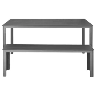 Valletta Latten-Nachttisch 156 cm - Graue Oberfläche