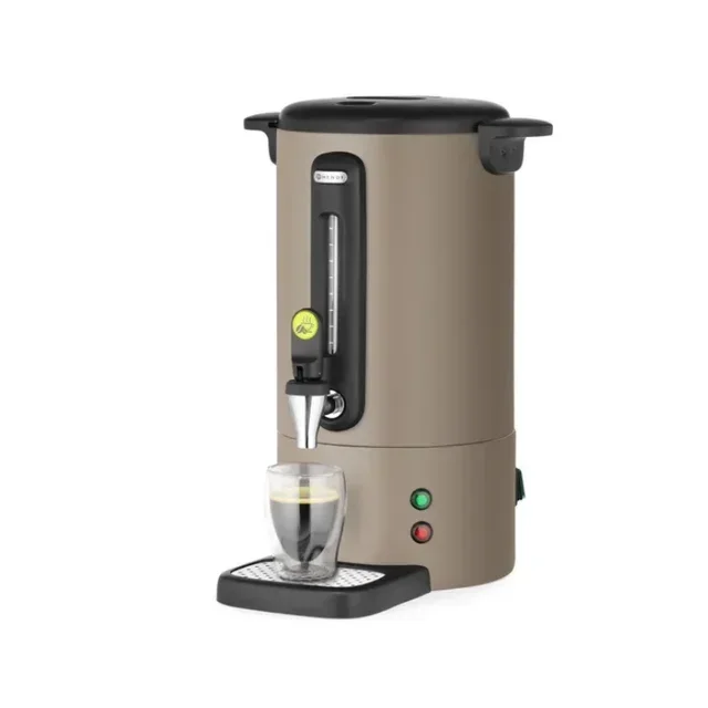 UNIQ 14 Liter Coffee Percolator - Taupe Finish | Large Professional Capacity