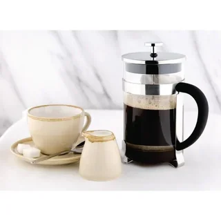 Edelstahl French Press 6 Tassen 800ml - Kaffeebereiter Stempelkanne