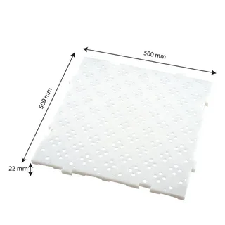Drainage Mat 50x50cm Thickness 22mm - White