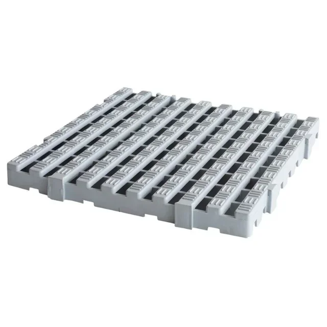 Hygienic Floor Grating HACCP 50x50 cm - Thickness 50 mm - Grey Color