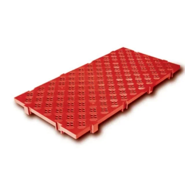 50x100 cm Red Interlocking Modular Floor Tile - Restaurant Safety Flooring