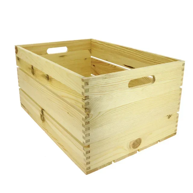 Natural Pine Crate - 540 x 360 x 260 mm