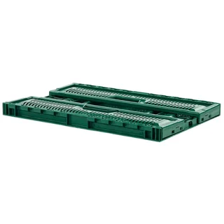 Foldable Stackable Crate 600x400 36L Green