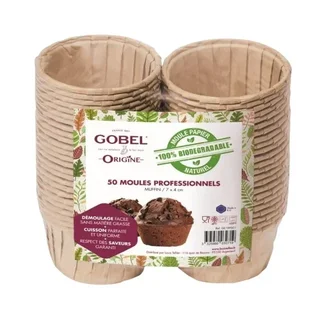 Einweg-Papier-Muffinformen - 7,2 x 4 cm - 50 Stück