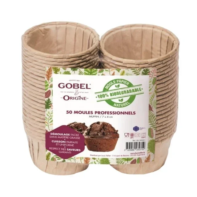 Caissettes à Muffin en Papier Jetables - Diamètre 7,2 cm Hauteur 4 cm - 50 Pièces