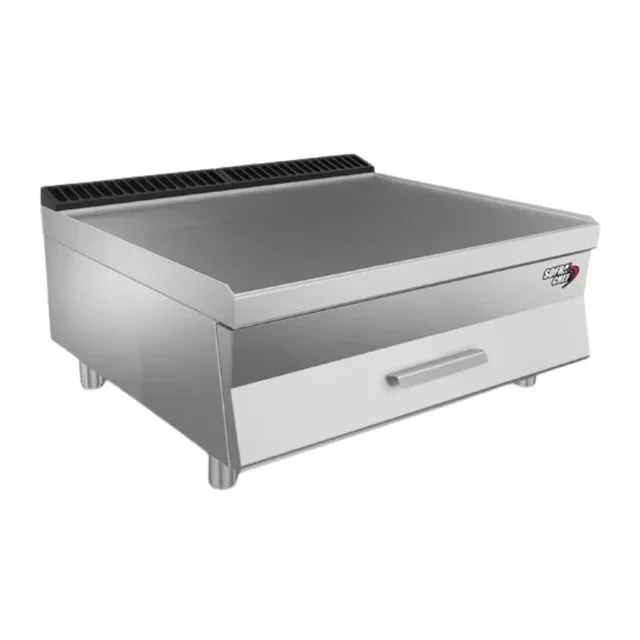 Open Storage Console 80 cm with Integrated Drawer - Neutral Element Finish