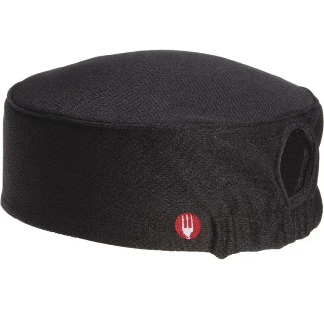 Black Women's Chef Hat - Hotel & Restaurant Work Cap