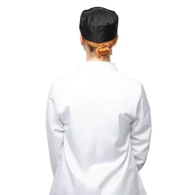 Black Polycotton Chef Hat Size S - Professional Kitchen