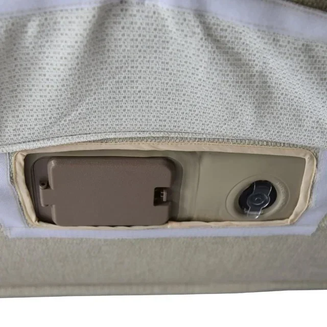 Inflatable Lounge Chair 2-Seater Vivero - High Backrest - Sand Color