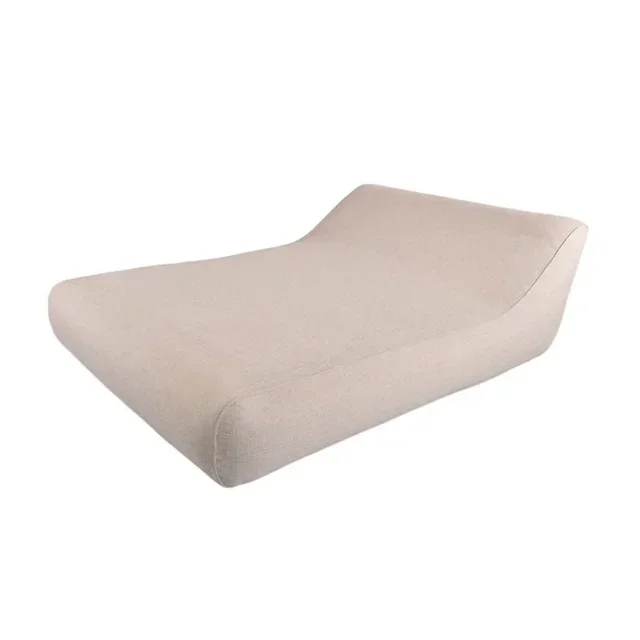 Inflatable Lounge Chair 2-Seater Vivero - High Backrest - Sand Color