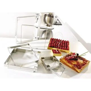 Set of 4 Tart Rings 75 mm