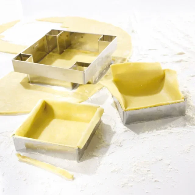 Set of 4 Tart Rings 75 mm