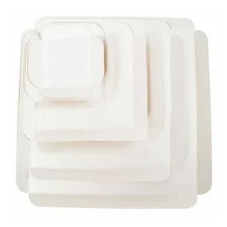 Quadrados de Cartão Kraft Canelado - 13 x 13 cm - Pack de 250 unidades