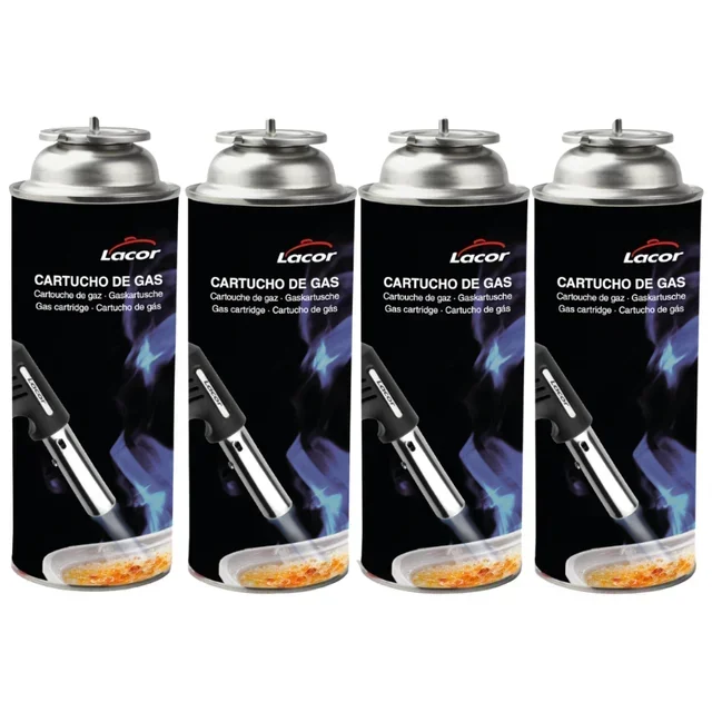 Butane/Propane Gas Cartridges - Pack of 4 Refills