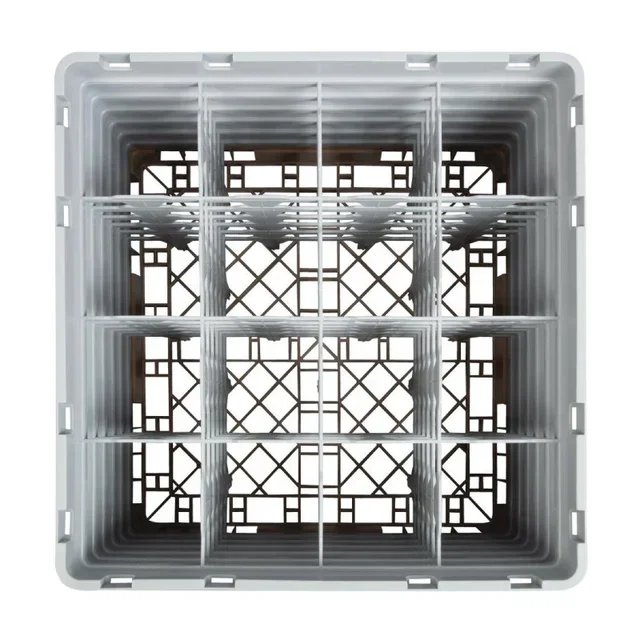 Estantería de Almacenamiento 16 Compartimentos para Vasos Camrack Beige 500x500 mm