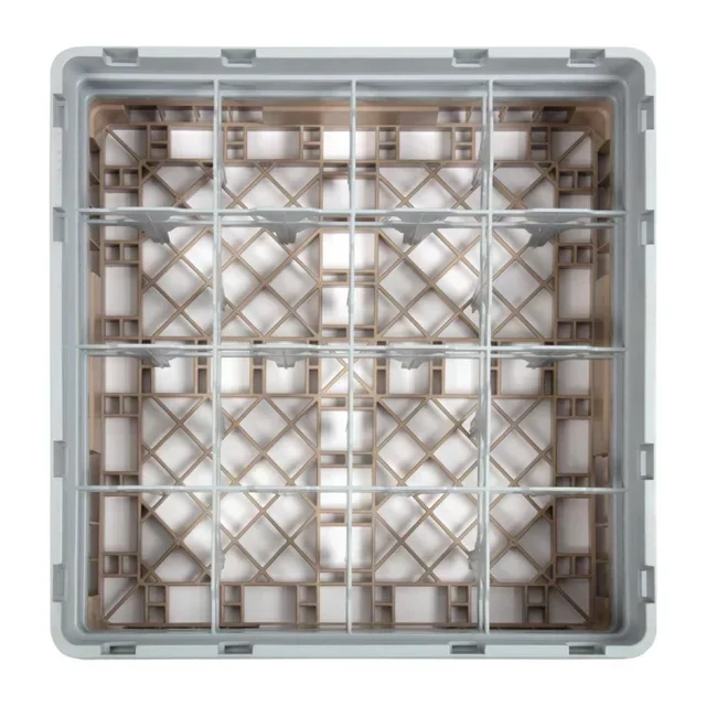 Storage Rack 16 Compartments for Camrack Glasses Beige 500x500 mm