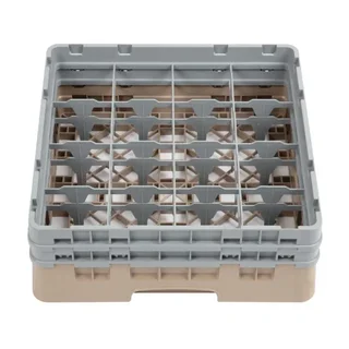 Storage Rack 16 Compartments for Camrack Glasses Beige 500x500 mm