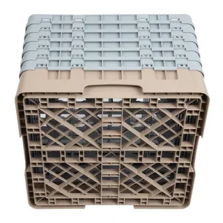 Estantería de Almacenamiento 16 Compartimentos para Vasos Camrack Beige 500x500 mm