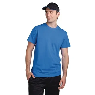 Schwarze Baseballkappe Blauer Rand Polycotton Einheitsgröße