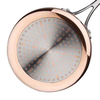 Casserole Cuivre Triple Paroi Compatible Induction - Diamètre 16 cm