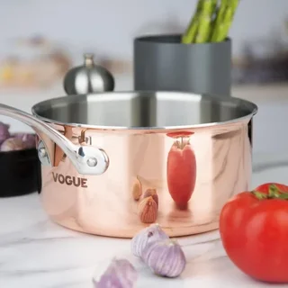 Copper Saucepan 3-Layer Induction Ø200 x H100 mm
