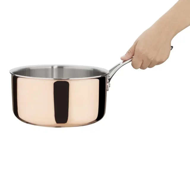 Copper Saucepan 3-Layer Induction Ø200 x H100 mm