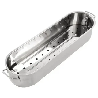 Professional Stainless Steel Fish Kettle - 50 cm Length
